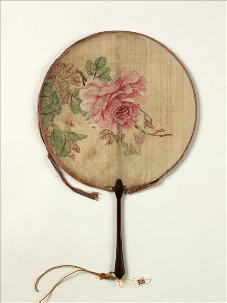 清人花卉　成扇