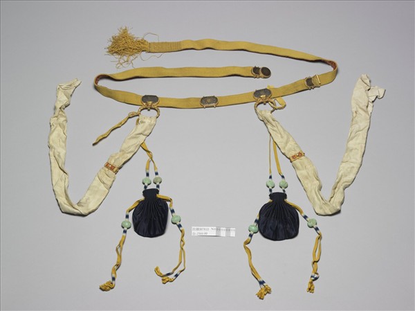 漆面銅鍍金扣吉服帶