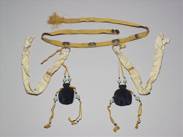 漆面銅鍍金扣吉服帶