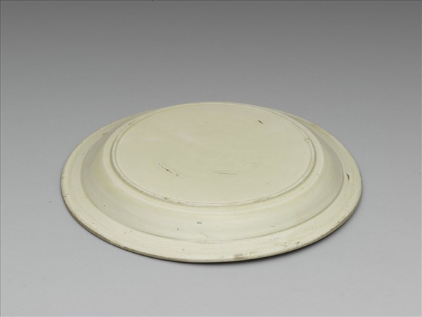 定窯 白瓷印花舞鳳紋盤