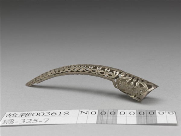 銀鏤空古錢福壽紋指甲套