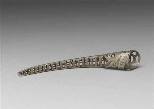 銀鏤空古錢福壽紋指甲套