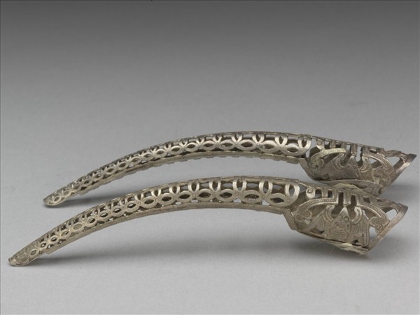 銀鏤空古錢福壽紋指甲套