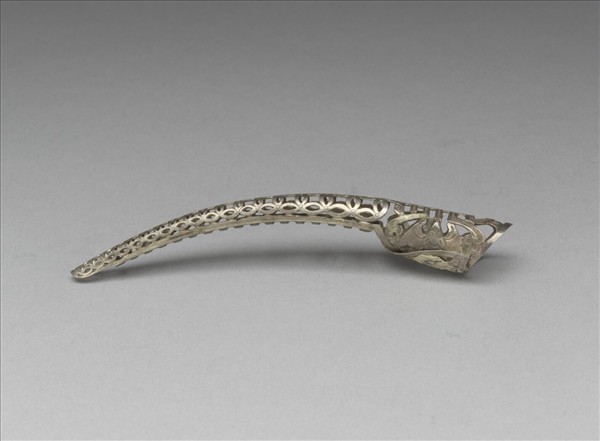 銀鏤空古錢福壽紋指甲套