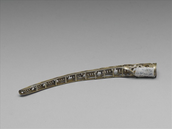 銀鍍金鏤空壽字指甲套