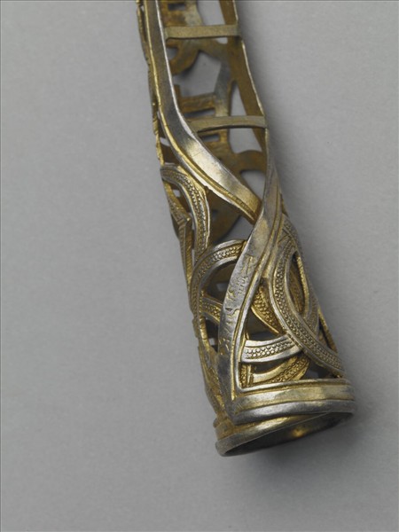 銀鍍金鏤空壽字指甲套