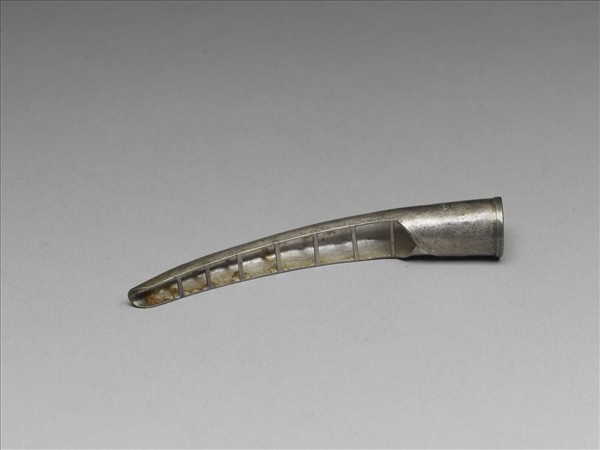 銀古錢紋指甲套