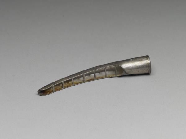 銀古錢紋指甲套