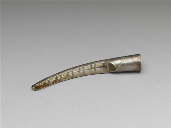 銀古錢紋指甲套