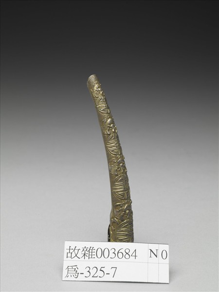 銀鍍金蝠壽指甲套