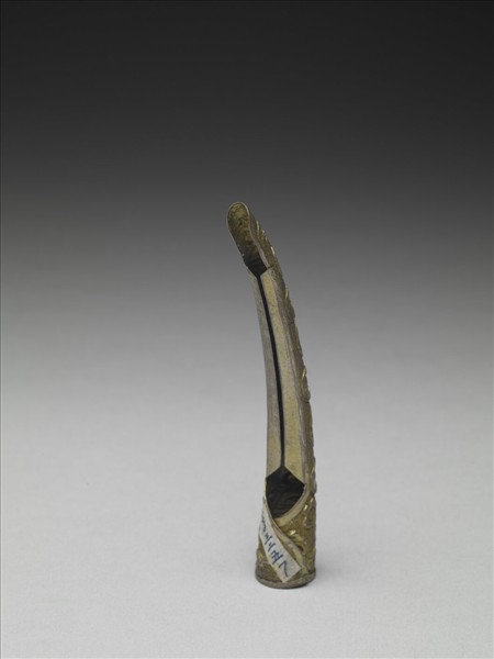 銀鍍金蝠壽指甲套