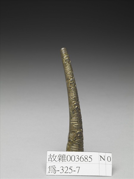 銀鍍金蝠壽指甲套