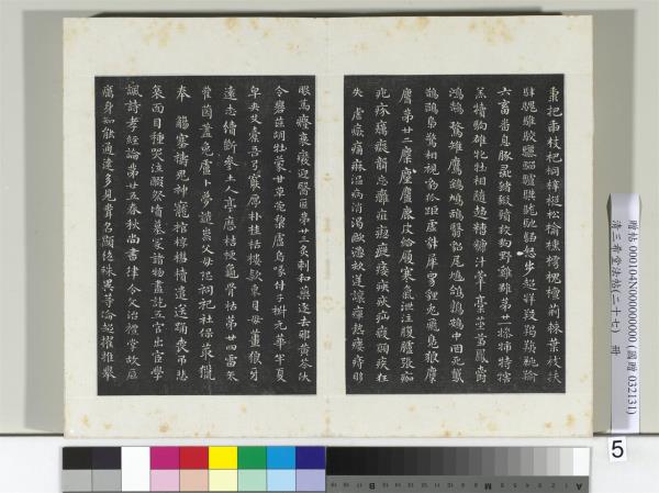 清三希堂法帖（二十七）　冊　明俞和書急就章