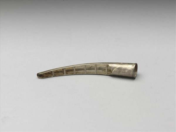 銀古錢紋指甲套