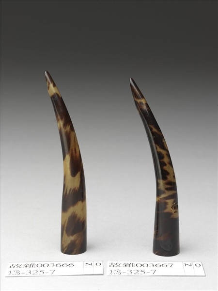 玳瑁古錢紋指甲套