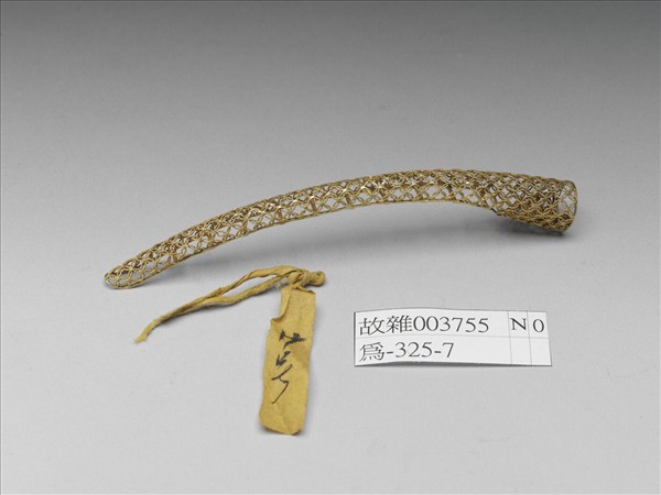 銅鍍金纍絲錢紋指甲套