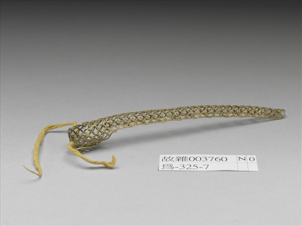 銅鍍金纍絲錢紋指甲套