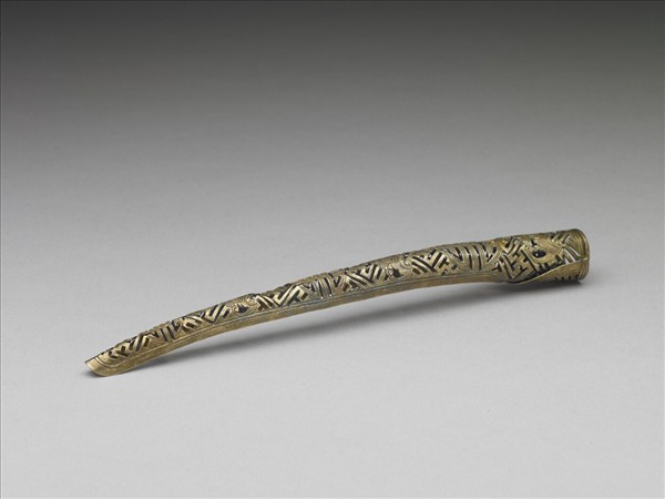 銅鍍金鏤空福壽萬年指甲套