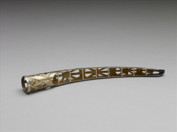 銅鍍金鏤空梅花指甲套