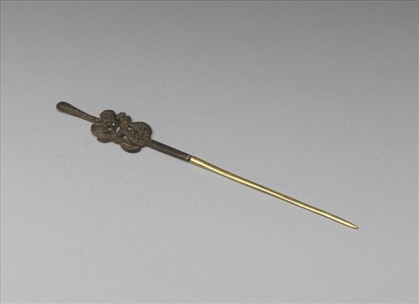 福壽沈香金梃耳挖簪