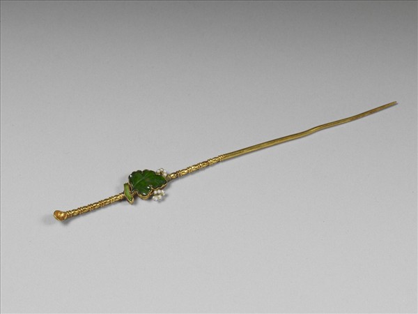 金嵌珠翠耳挖簪