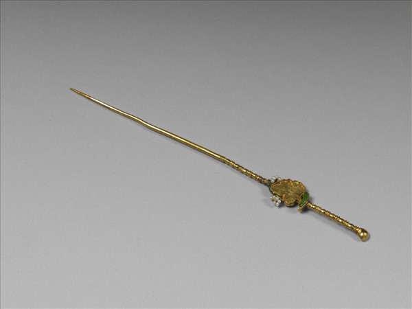 金嵌珠翠耳挖簪