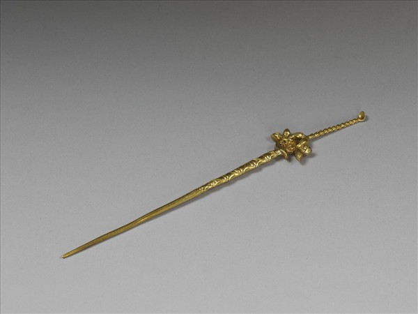 金蓮花式耳挖簪