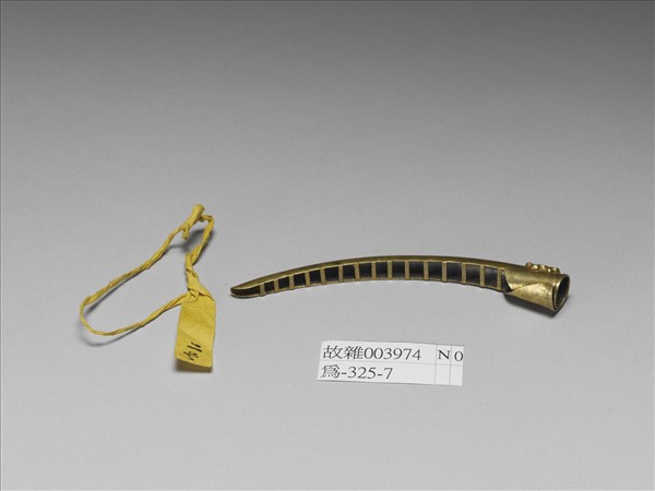 銅鍍金蝴蝶紋指甲套