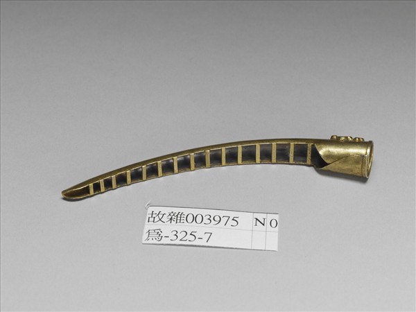 銅鍍金蝴蝶紋指甲套