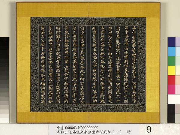 清鄭大進佛說無量壽莊嚴經（三）　冊