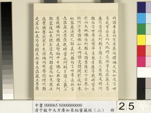 清于敏中大方廣如來祕密藏經（二）　冊