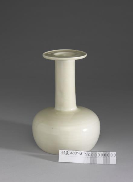定窯 白瓷盤口紙槌瓶