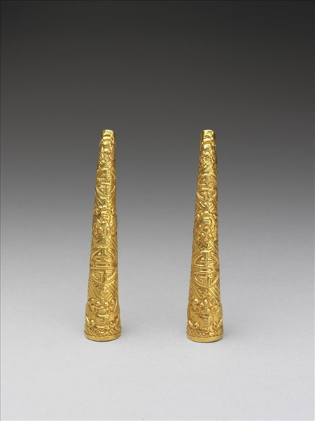 金卍字蝠壽指甲套