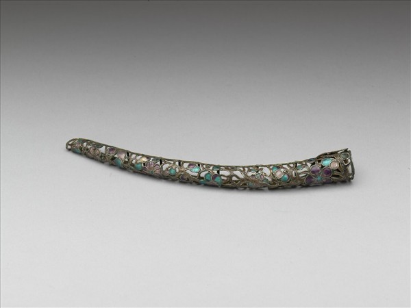 琺瑯花卉指甲套