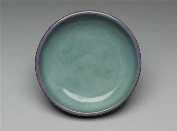 鈞窯 天藍葡萄紫鼓釘洗