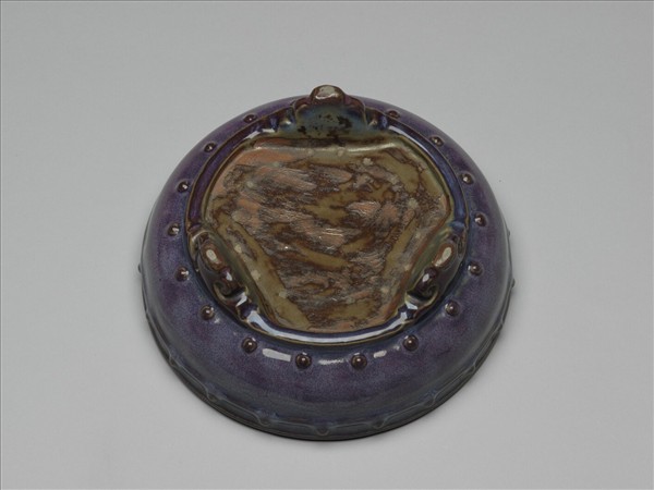 鈞窯 天藍葡萄紫鼓釘洗