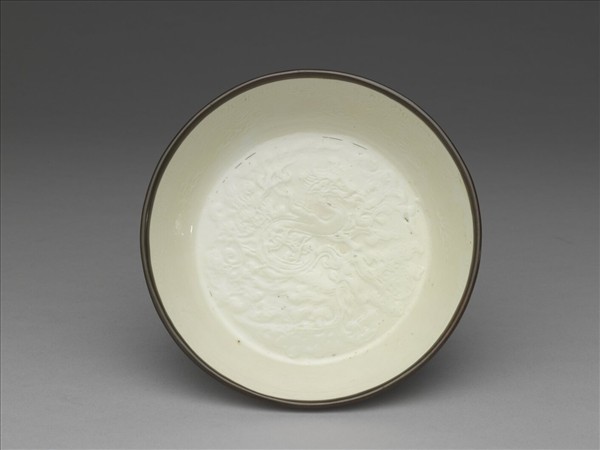 定窯 印花蟠螭紋洗