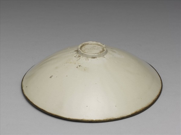 定窯 白瓷印花鳳凰牡丹紋碗