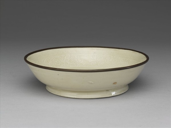定窯 印花螭文洗