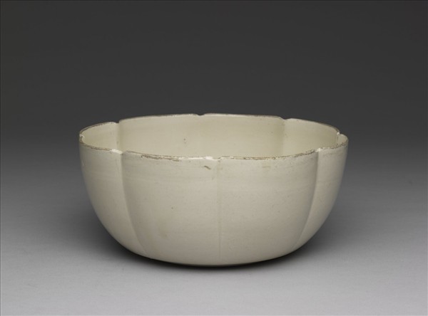 定窯 劃花蓮花牡丹花式洗