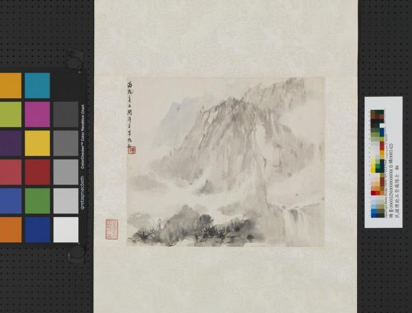 民國傅抱石崇嶺隱士　軸