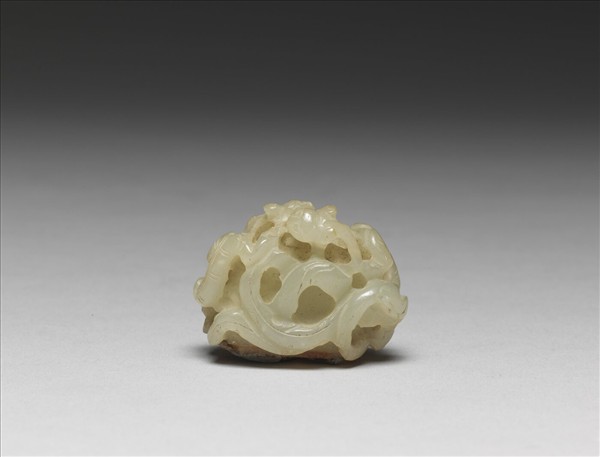 螭虎啣芝紋玉頂