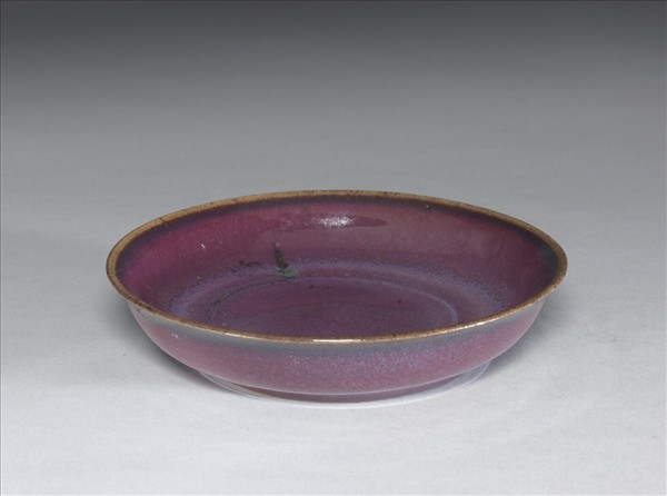 鈞窯 葡萄紫釉碟
