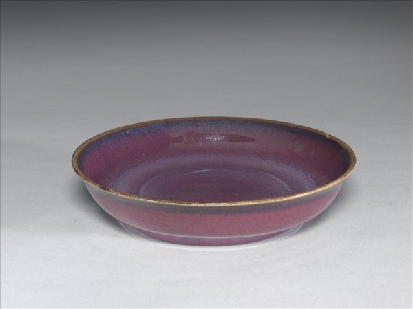 鈞窯 葡萄紫釉碟