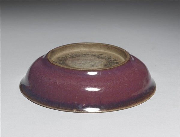 鈞窯 葡萄紫釉碟