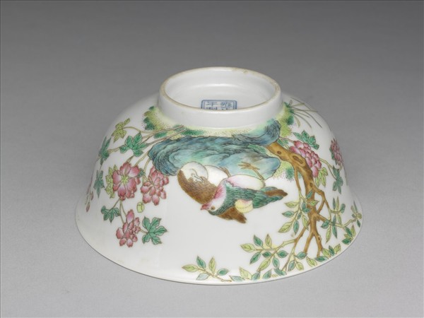 琺瑯彩芙蓉鴛鴦圖碗