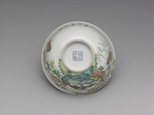 琺瑯彩芙蓉鴛鴦圖碗