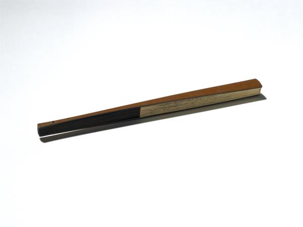 民國姜筠山水曹鴻勛楷書觀畫題識　成扇　姜筠山水