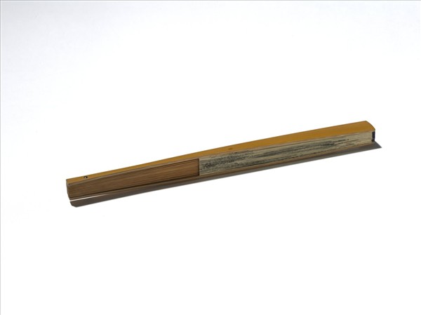 民國胡佩衡竹隖幽居余覺行楷書唐寅詩　成扇　余覺行楷書唐寅詩