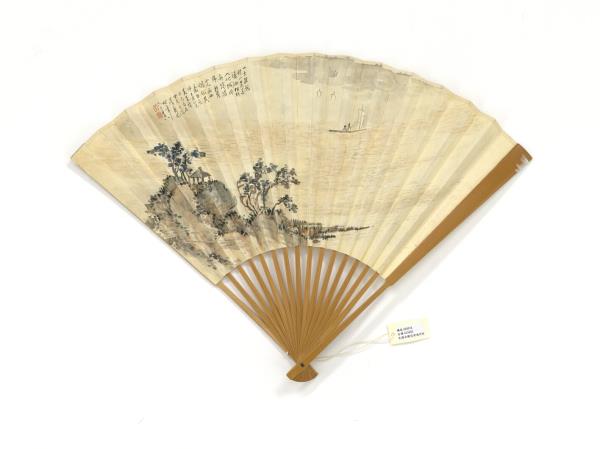 民國吳觀岱滄海同舟吳觀岱臨孫過庭書譜　成扇　吳觀岱臨孫過庭書譜